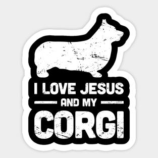 Corgi - Funny Jesus Christian Dog Sticker